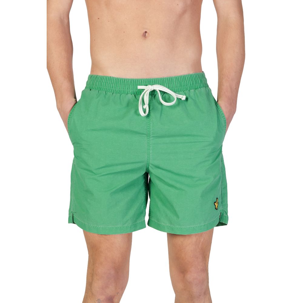 Green Nylon Swim Short