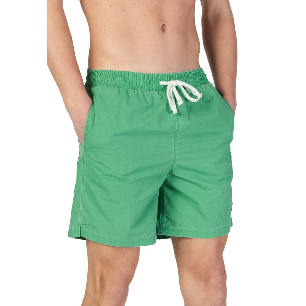 Green Nylon Swim Short
