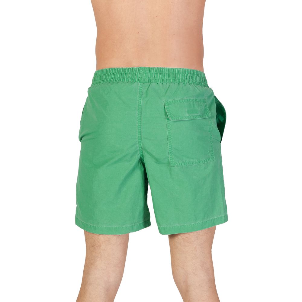 Green Nylon Swim Short