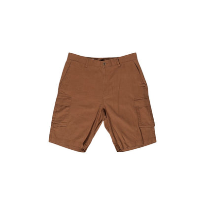 Brown Linen Bermuda