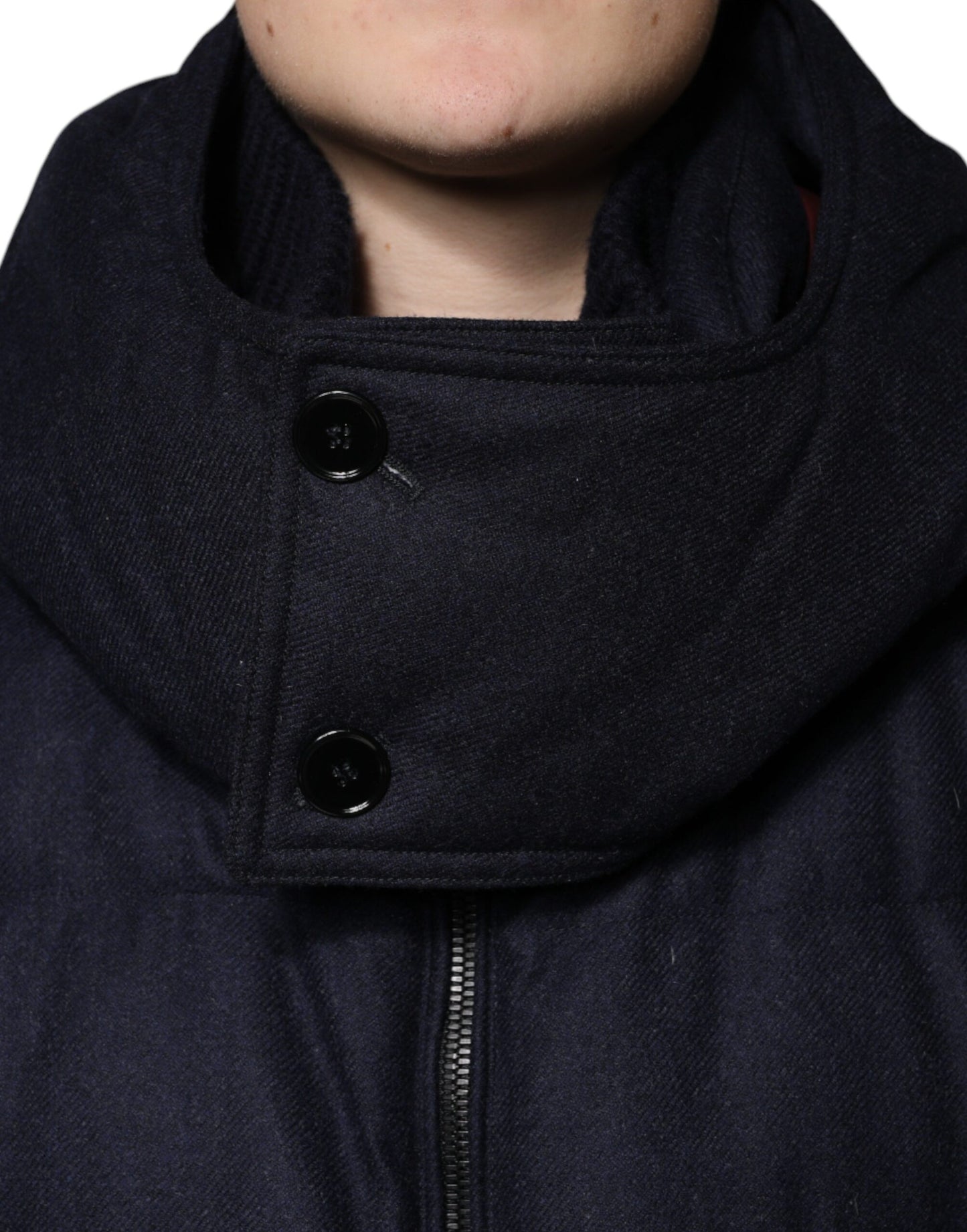 Black Nylon Hooded Puffer Men Coat Jacket