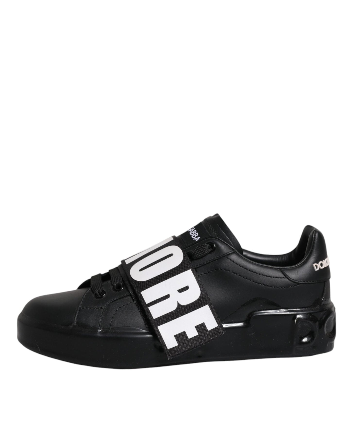 Black D&G AMORE Low Top Sneakers Shoes