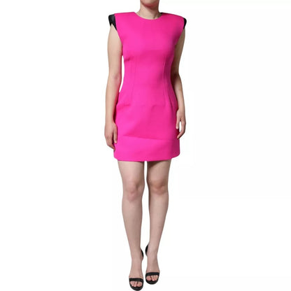 Pink Sleeveless Bodycon A-line Mini Dress