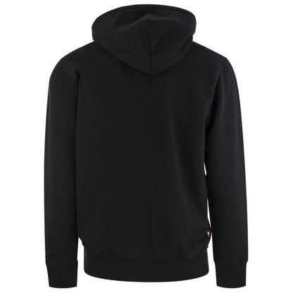 Black Cotton Men's Hoodie