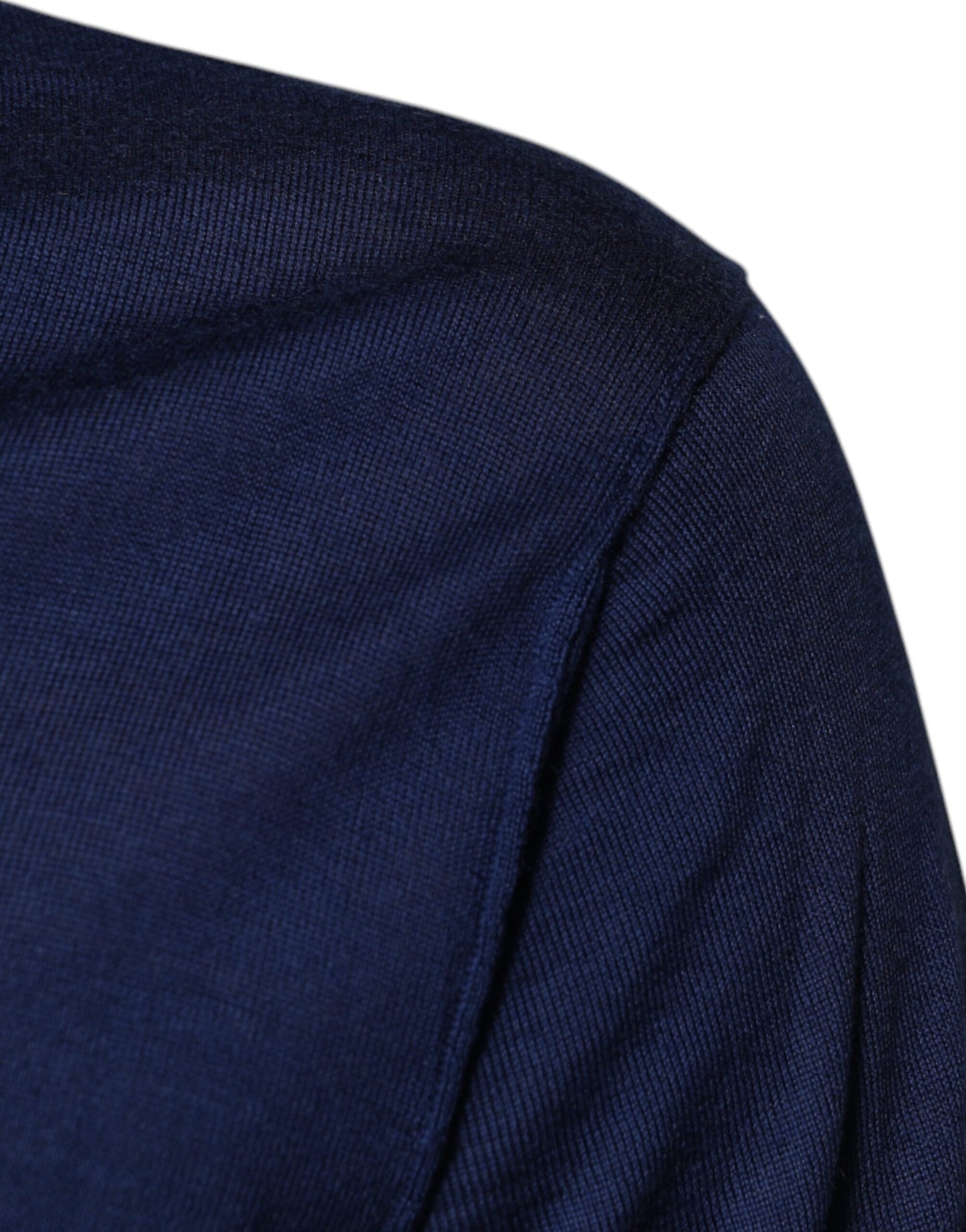 Navy Blue Cashmere V-neck Pullover Sweater