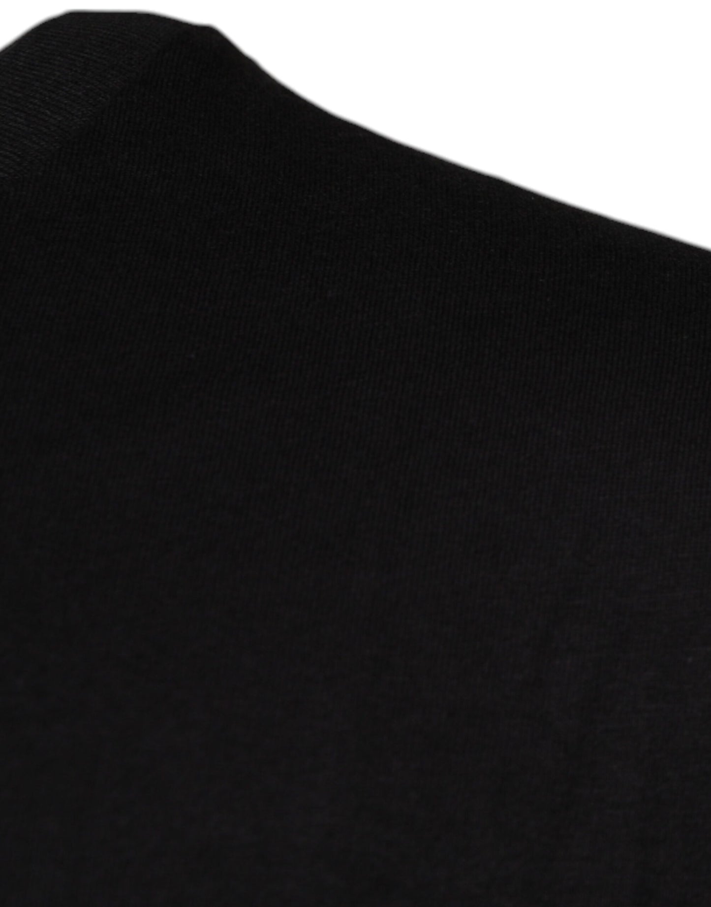 Black Logo Print Cotton Crew Neck T-shirt