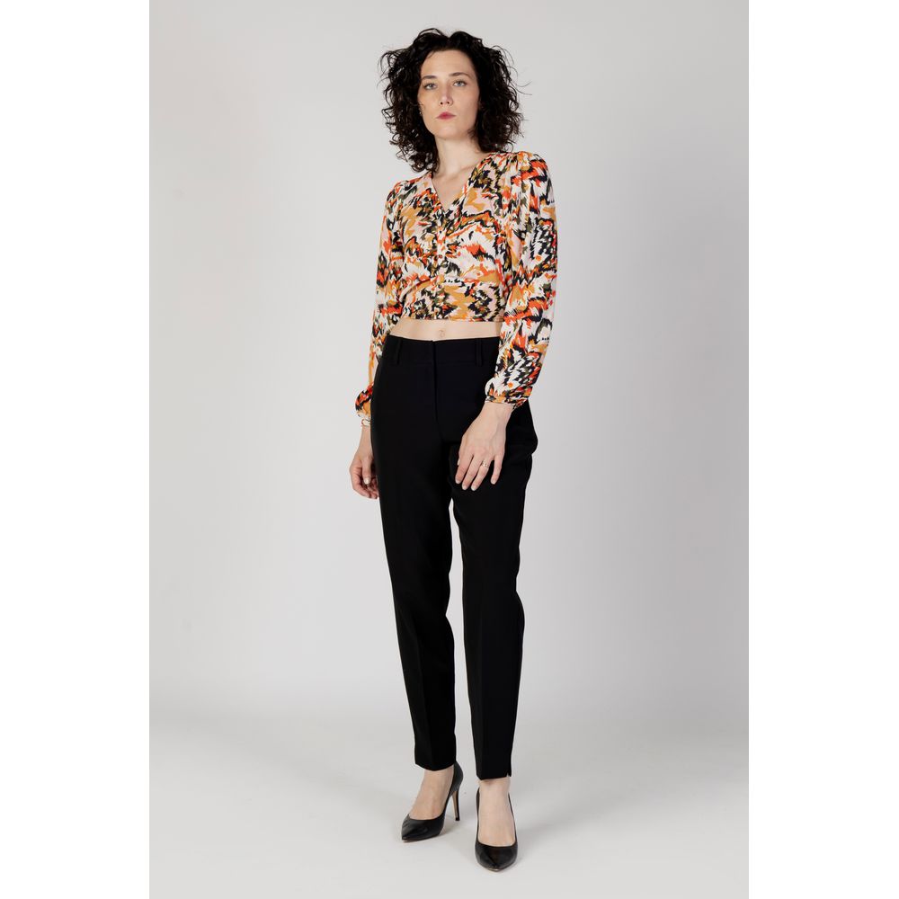 Orange Polyester Blouse