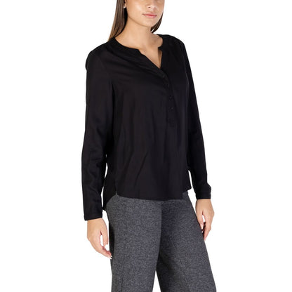 Black Viscose Blouse