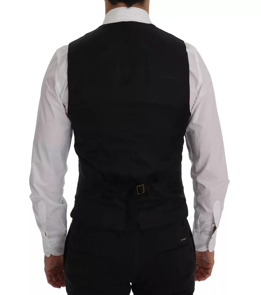 Blue Waistcoat Wool Stretch STAFF Vest