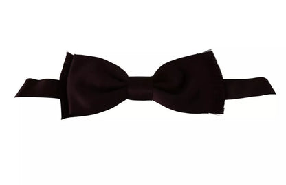 Bordeaux Red Silk Solid Classic Bowtie