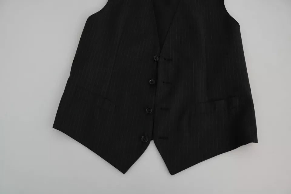 Black Men Formal STAFF Dress Waistcoat Vest