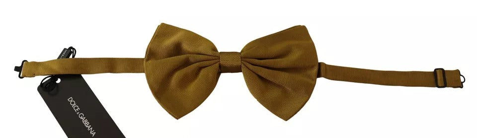 Yellow Mustard Silk Butterfly Bow Tie Men