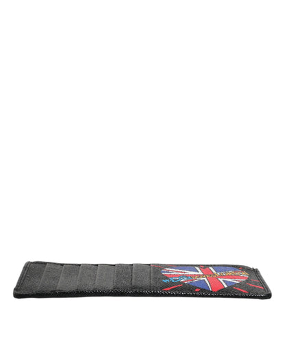 Black Leather #DGLovesLondon Cardholder Case Wallet