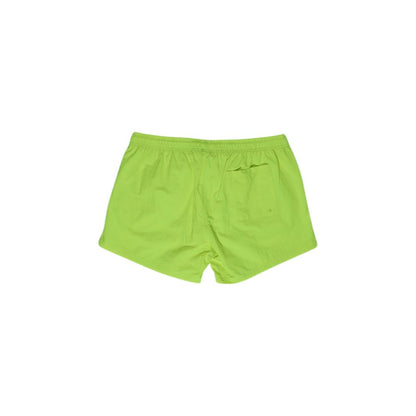 Yellow Polyester Swim Short