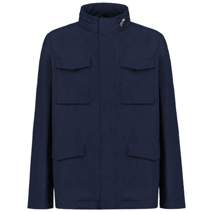 Blue Cotton Men's Jacket