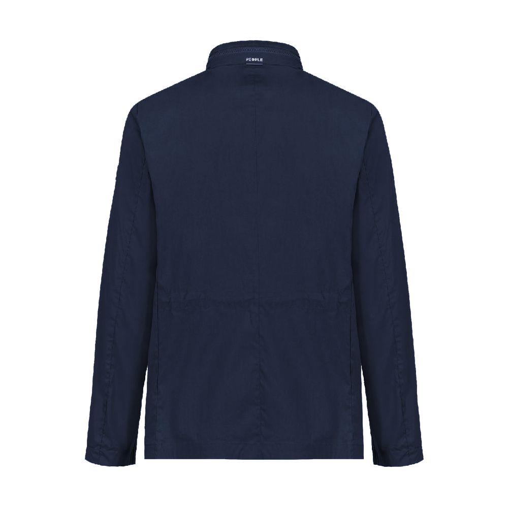 Blue Cotton Men's Jacket