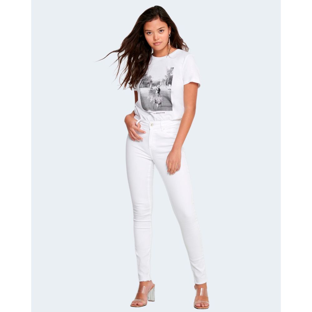 White Cotton Skinny Jeans