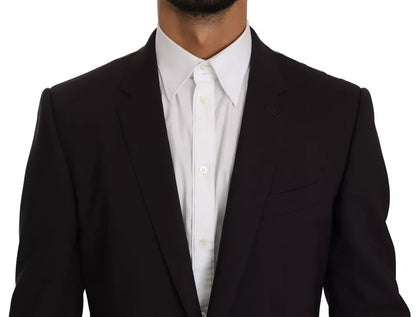 Purple Wool Stretch 2 Piece MARTINI Suit