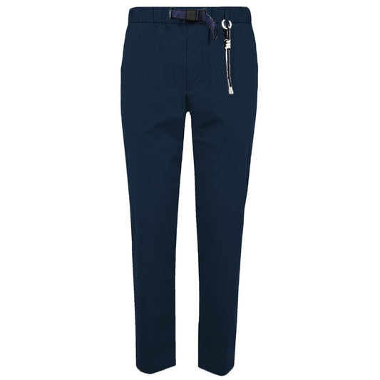 Blue Cotton Men Pants