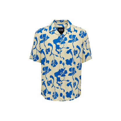 Bicolor Viscose Shortsleeve Shirt