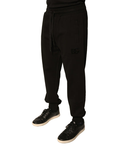 Black Cotton Jogger Men Sweatpants Pants