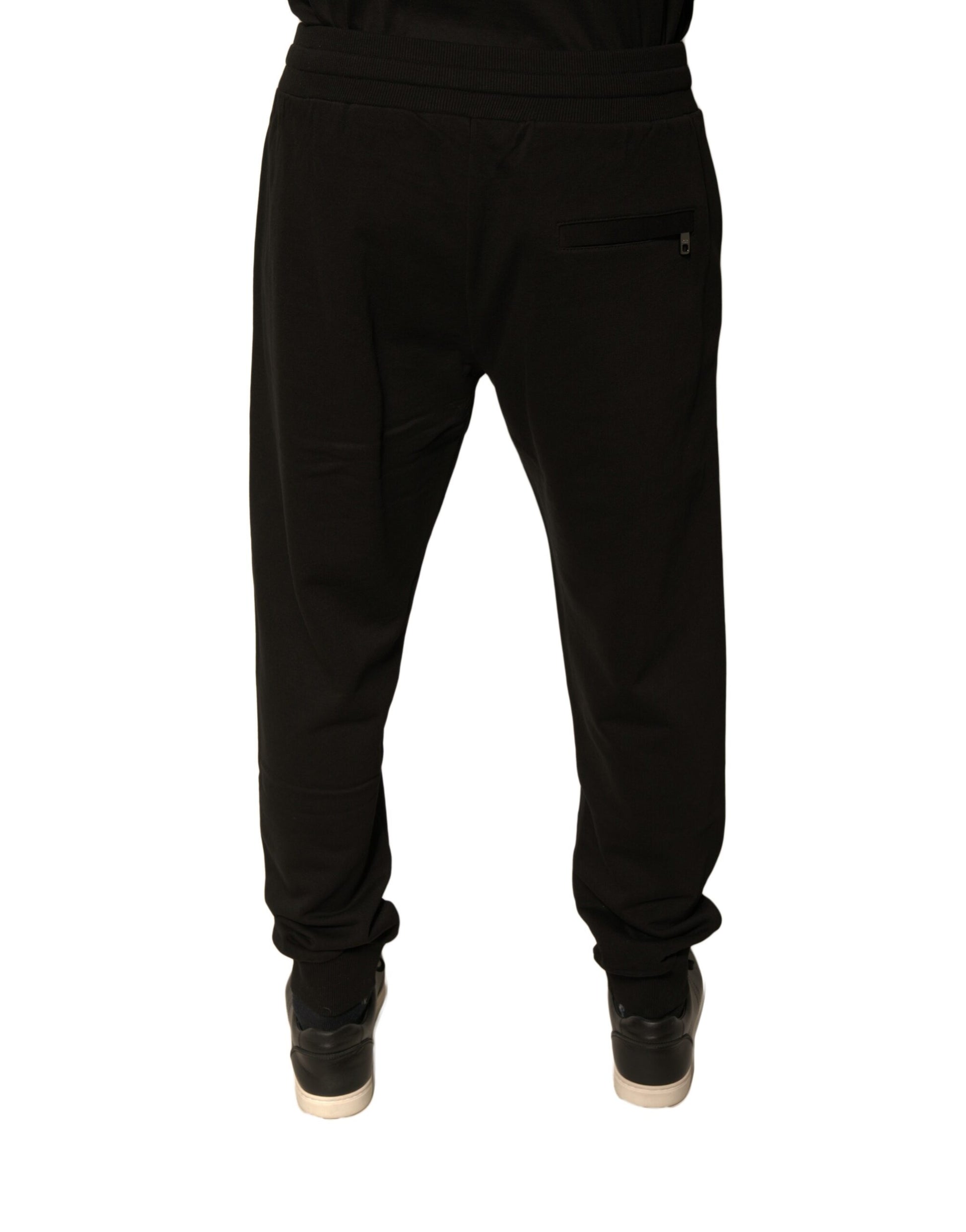 Black Cotton Jogger Men Sweatpants Pants