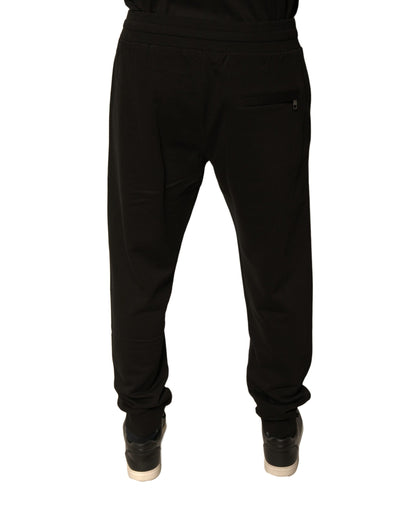 Black Cotton Jogger Men Sweatpants Pants