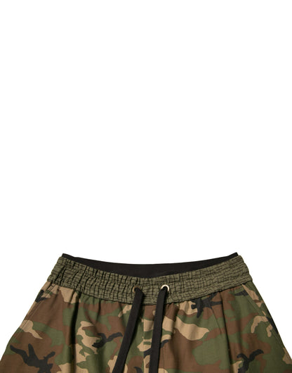 Multicolor Camouflage Cargo Sweatpants Pants