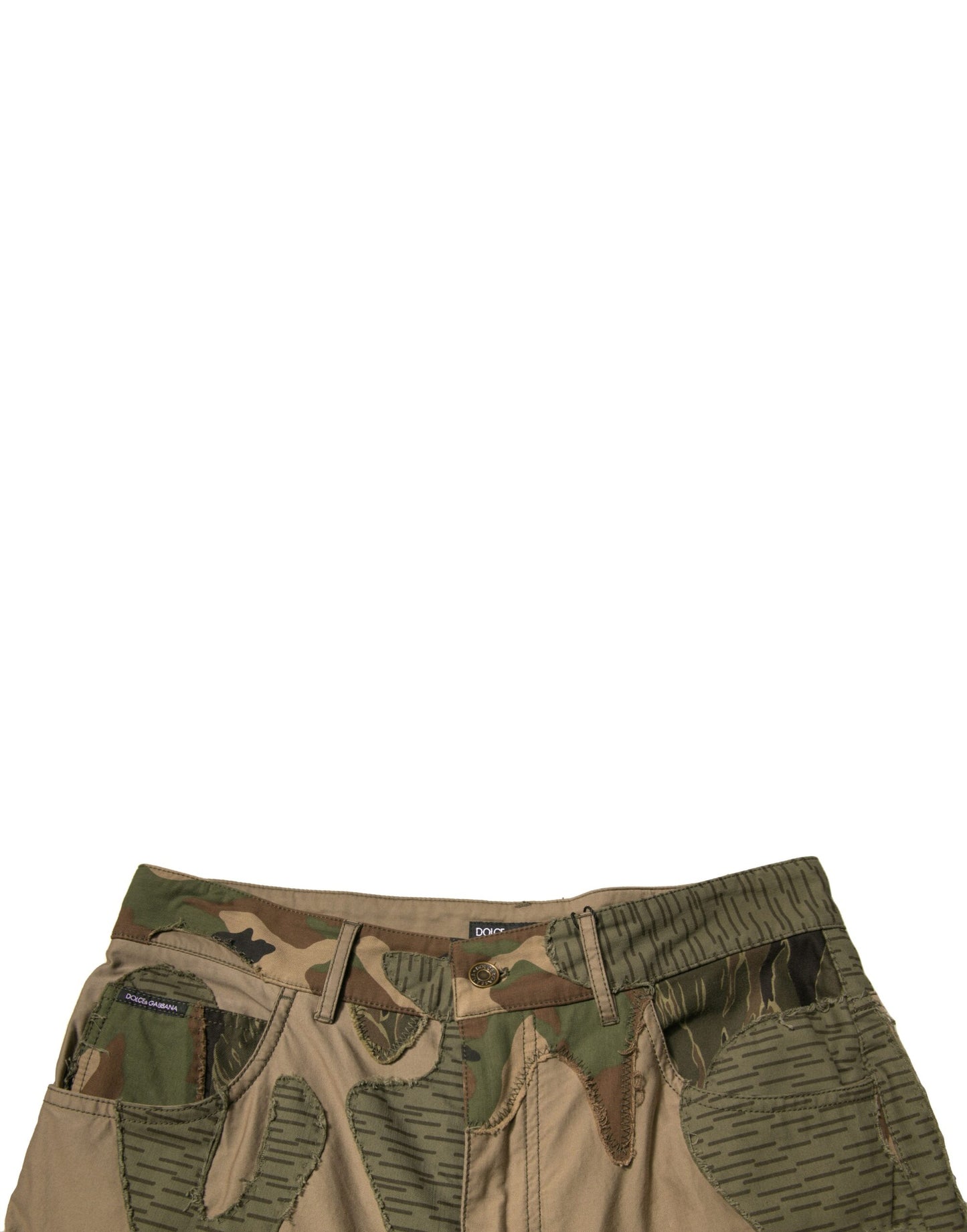 Multicolor Camouflage Cotton Pants