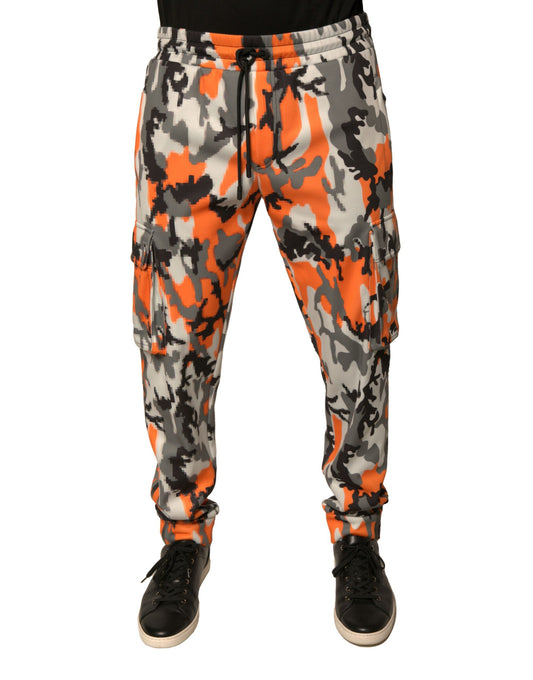 Multicolor Camouflage Cargo Jogger Pants