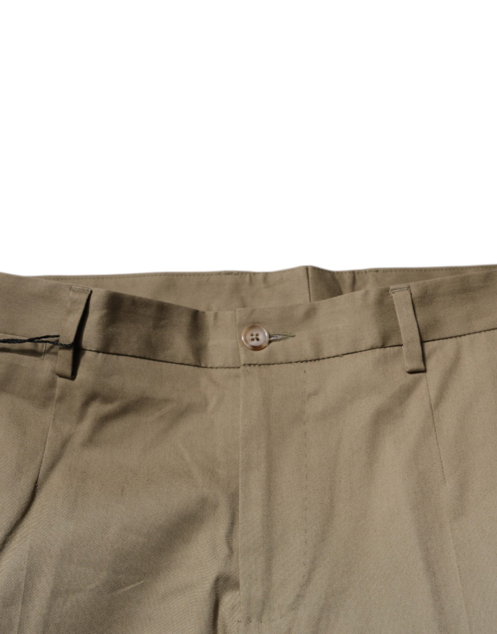 Brown Logo Men Casual Tapered Pants