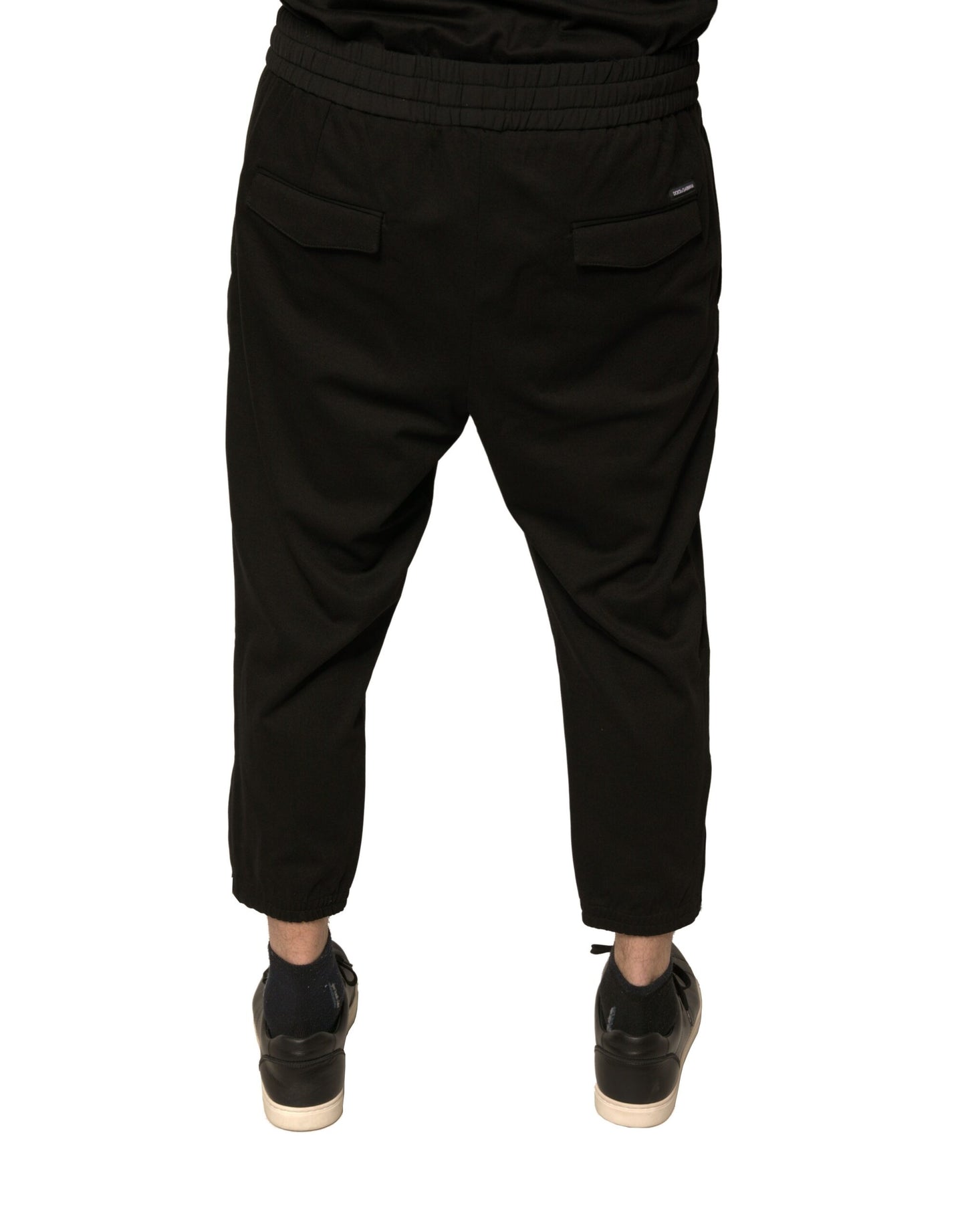 Black Wool Jogger Jogging Pants