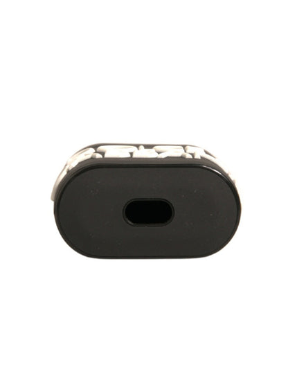 Black White Silicone Embossed Logo Airpods Case