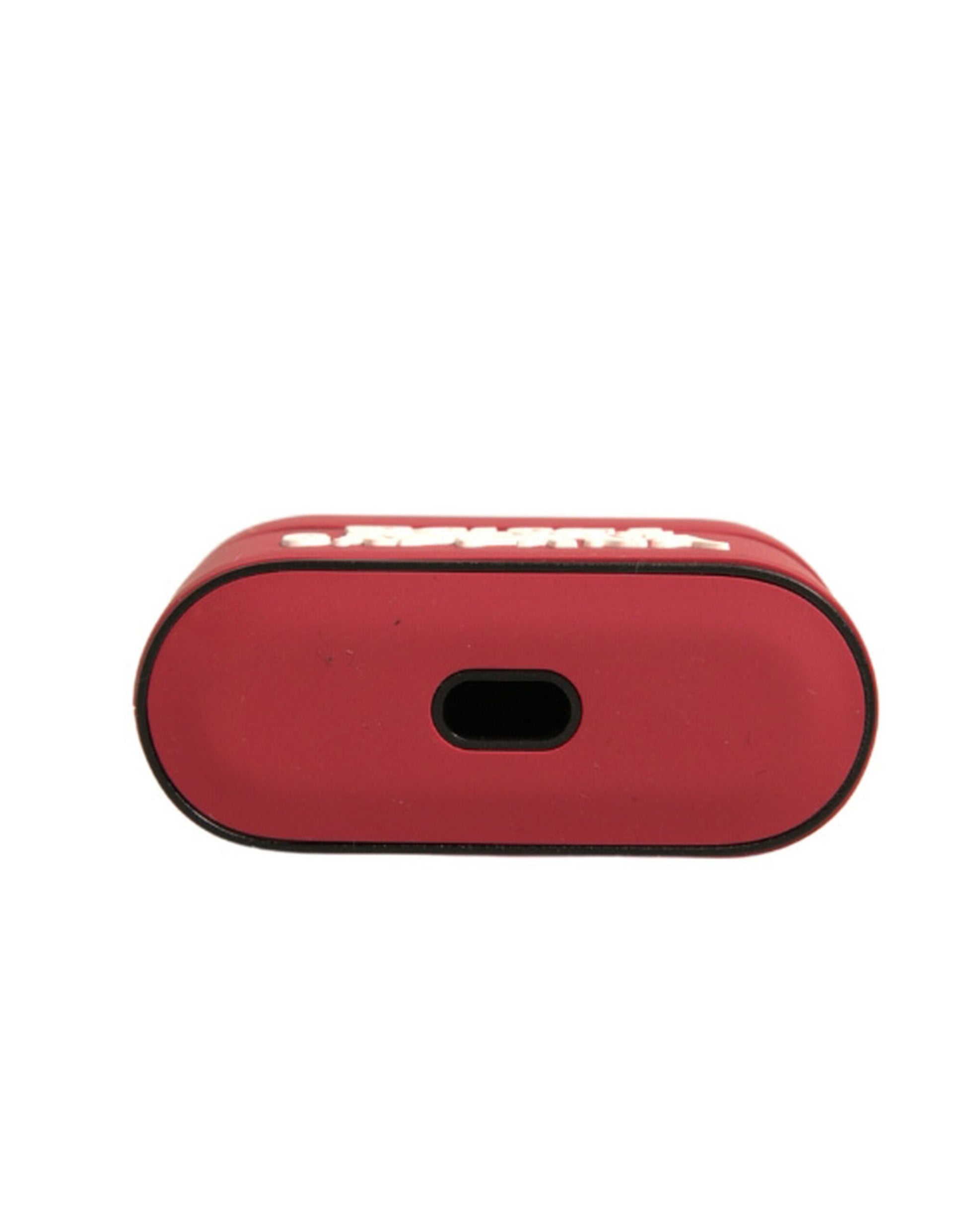 Red PVC Embossed Logo Plaque Holder Airpods Case