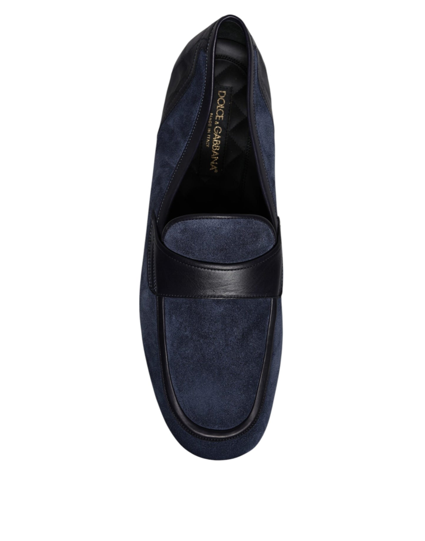 Blue Suede Leather Shoes Loafer Moccasin Shoes