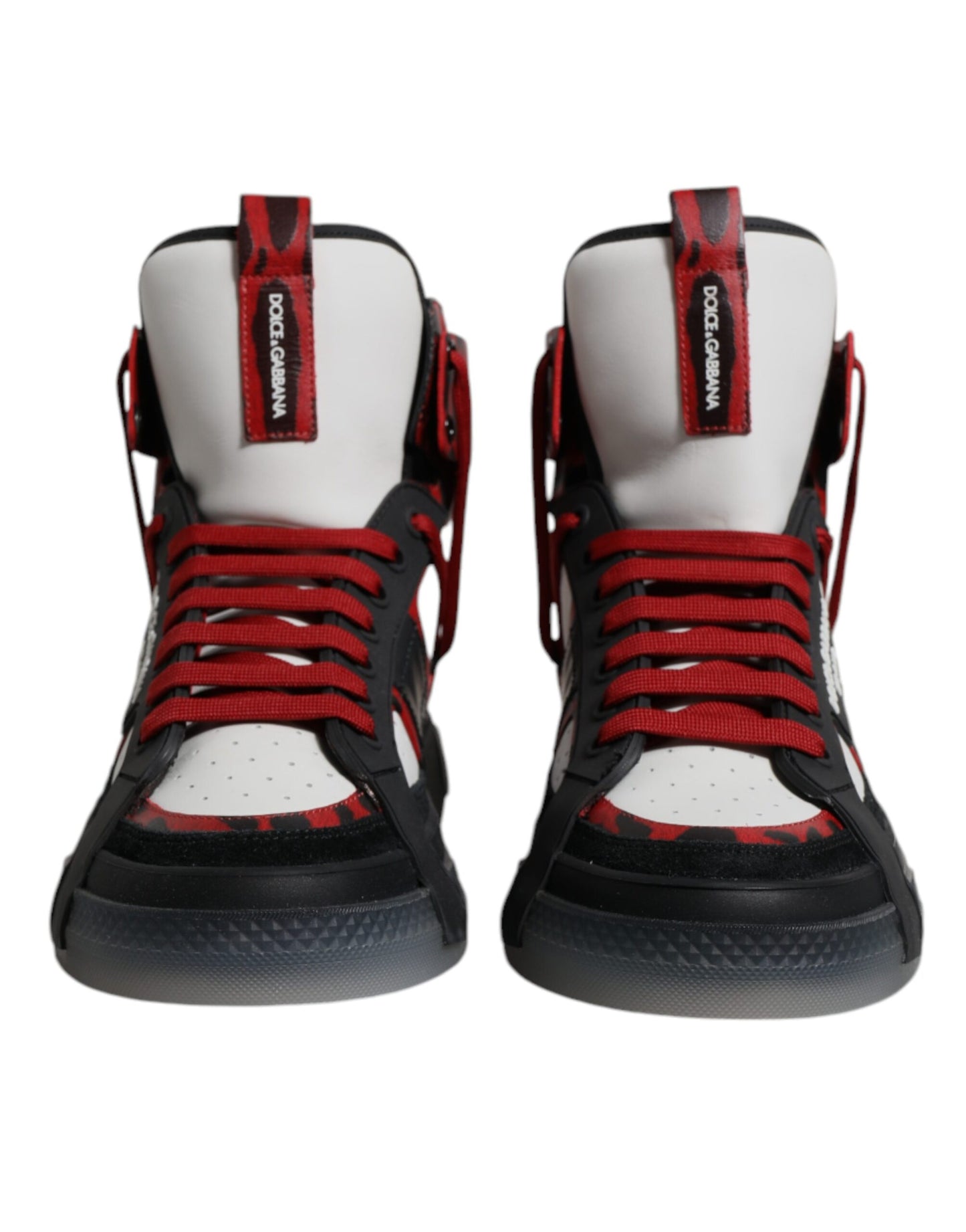 Multicolor Leather High Top Sneakers Shoes