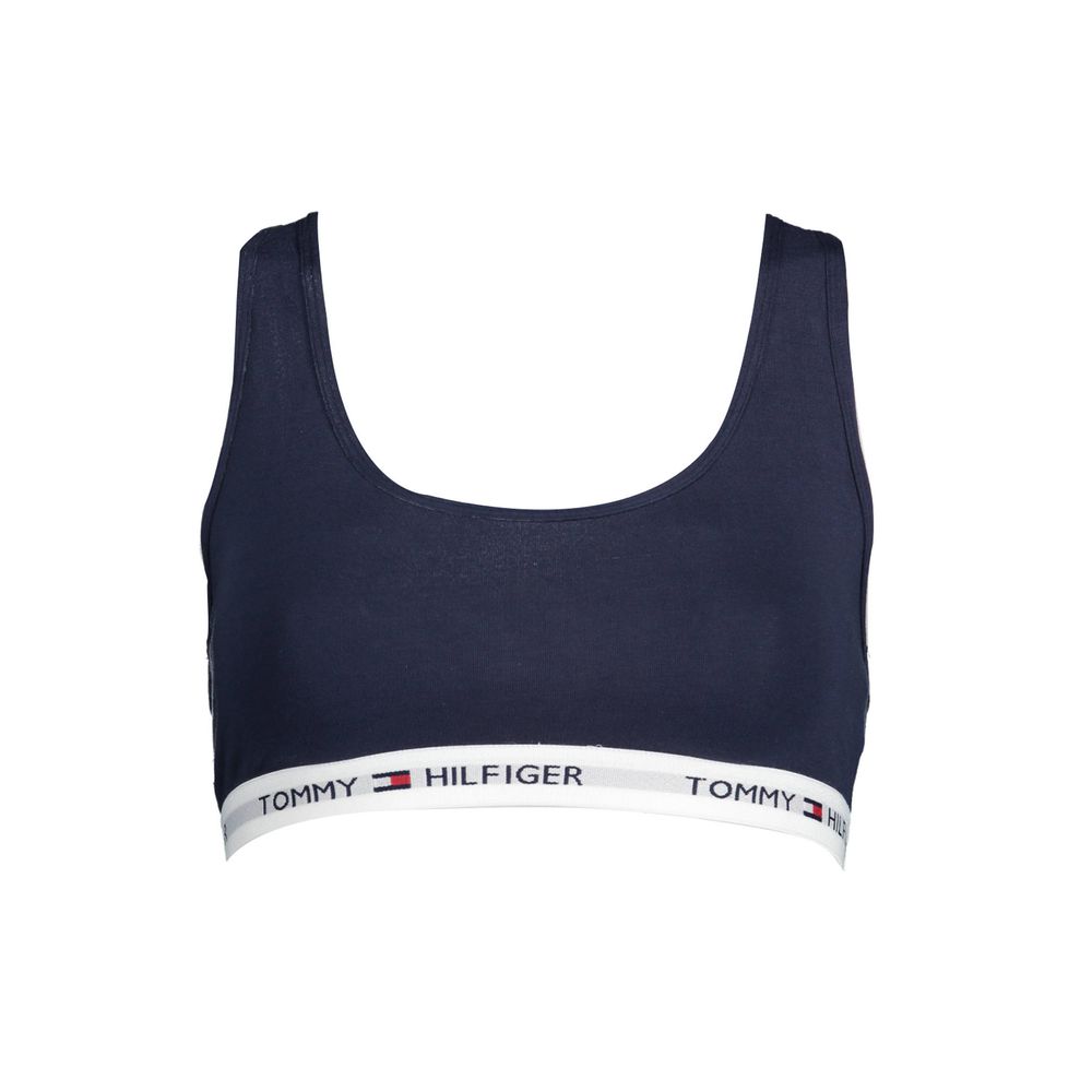 Blue Cotton Women Sports Bra