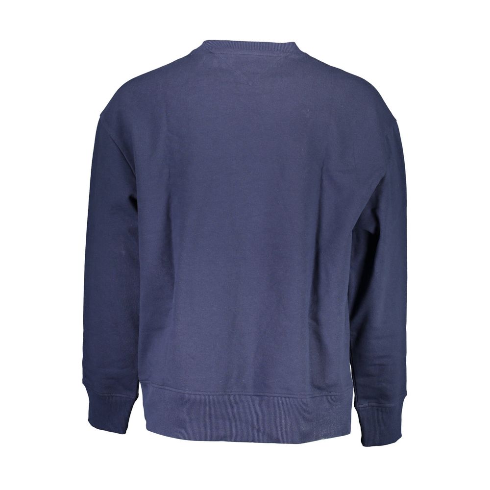 Blue Cotton Men Sweater