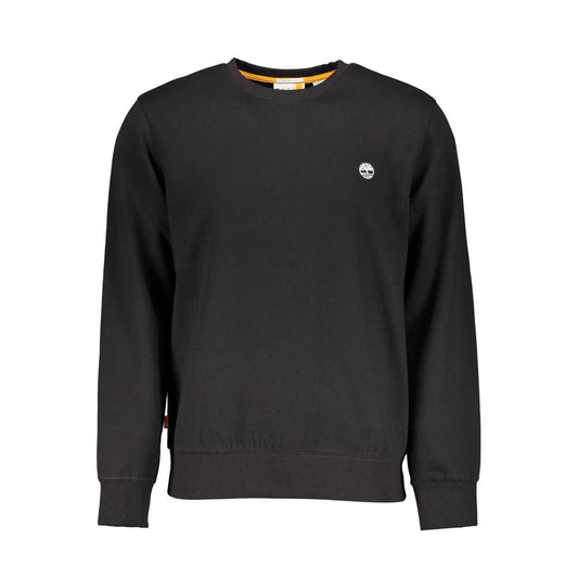 Black Cotton Men Sweater