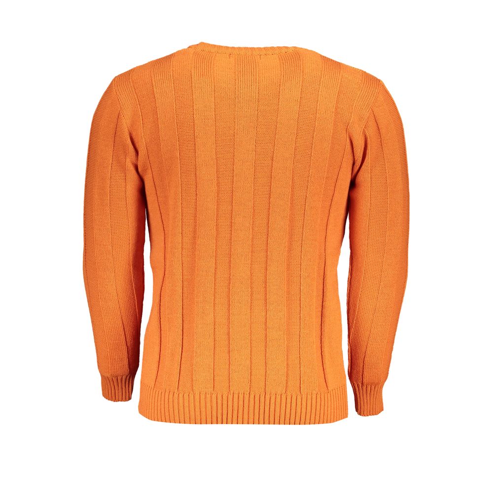 Orange Fabric Sweater