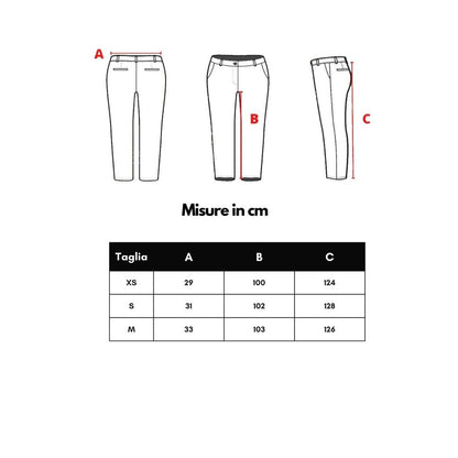 Red Cotton Flared Pant
