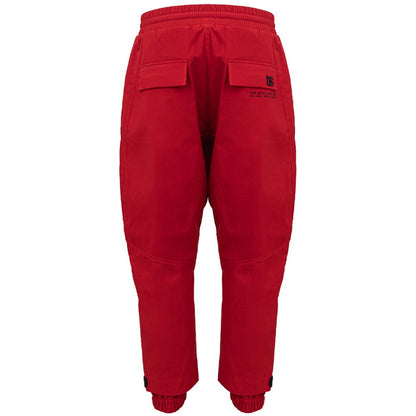 Red Polyamide Jeans & Pant