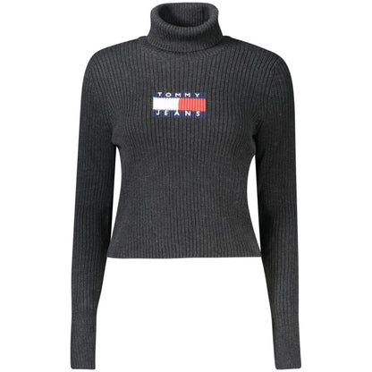 Black Polyester Women Sweater