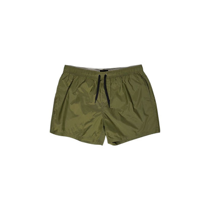 Green Polyester Swim Short