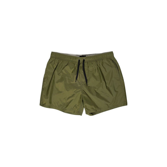 Green Polyester Swim Short