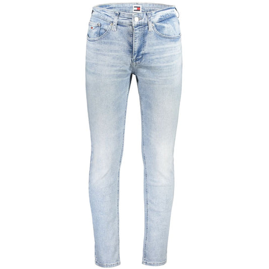 Light Blue Cotton Jeans & Pant