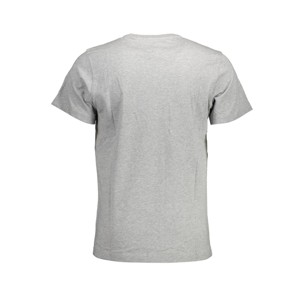 Gray Cotton Men T-Shirt