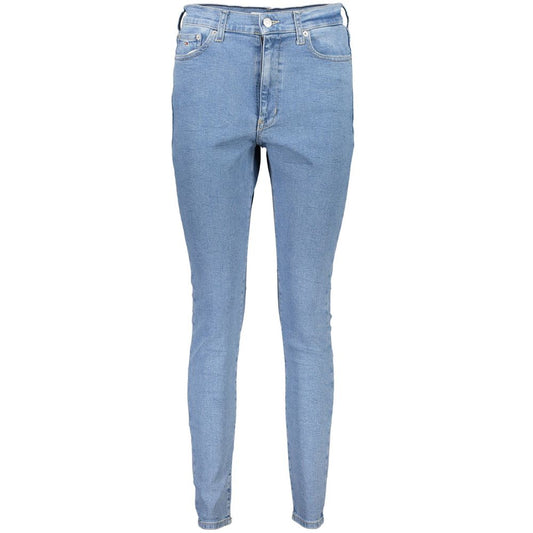 Light Blue Cotton Women Jeans