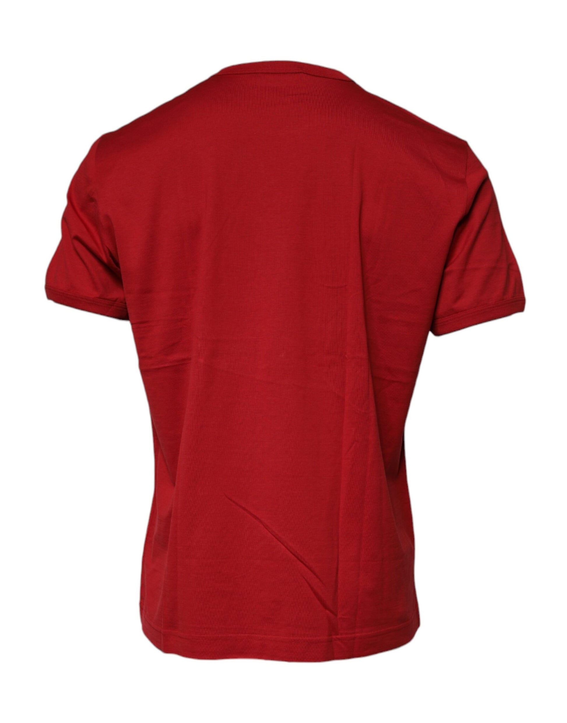 Red Crown Bee Cotton Men Crew Neck T-shirt