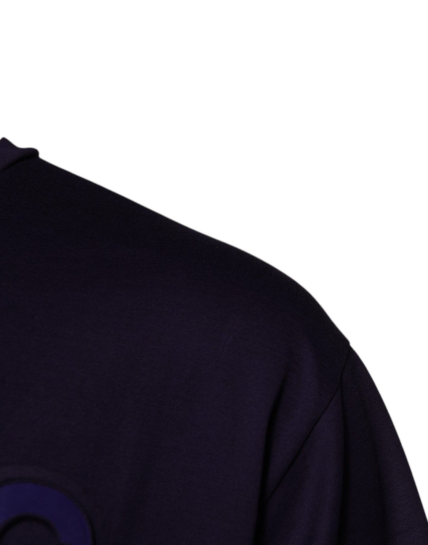 Navy Blue DG Logo Cotton Crew Neck T-shirt